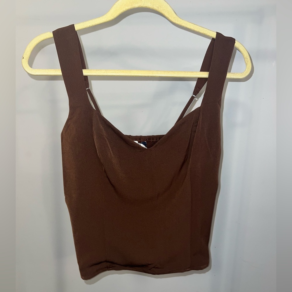 Abercrombie & Fitch Brown Corset Tank Top - Picture 6 of 7